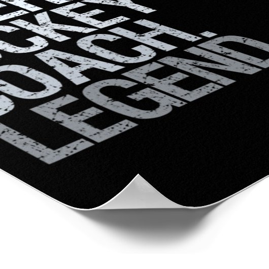 ホッケーコーアイスホッケープレイヤーギフト1 ポスター (角)