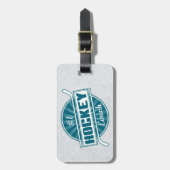 ホッケーコーチの名刺テンプレート ラゲッジタグ (正面縦)