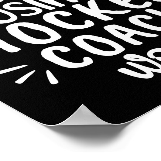 ホッケーコーチの言葉を使っていると誓ってない。 ポスター (角)