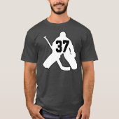 ホッケーゴアリーあなたの数37男性の女性の男の子の女の子 Tシャツ (正面)