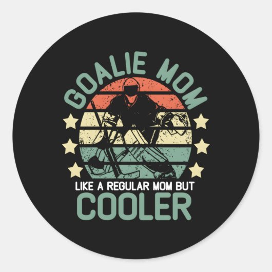 ホッケーゴアリーお母さん普通のお母さんみたいだけどEr ラウンドシール (正面)