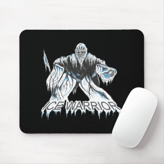 ホッケーゴアリーのグラフィックロゴアイスウォリアー マウスパッド (マウス)
