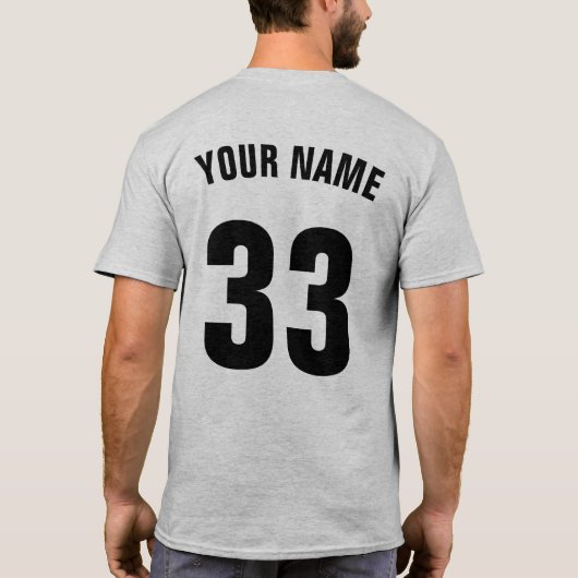 ホッケーゴアリーシャーシーとバックプリント Tシャツ (裏面)