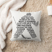 ホッケーゴアリータイポグラフィカスタマイズ枕 クッション (ブランケット)