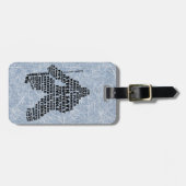 ホッケーゴアリータイポグラフィカスタムラゲッジタグ ラゲッジタグ (正面横)