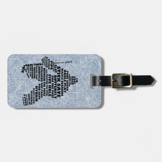 ホッケーゴアリータイポグラフィカスタムラゲッジタグ ラゲッジタグ (正面横)