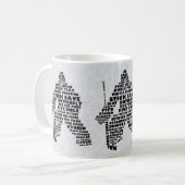 ホッケーゴアリータイポグラフィマグ コーヒーマグカップ (正面左)