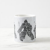 ホッケーゴアリータイポグラフィマグ コーヒーマグカップ (中央)