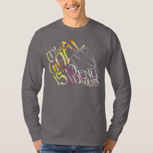 ホッケーゴアリータイポグラフィマスクティー Tシャツ (正面)