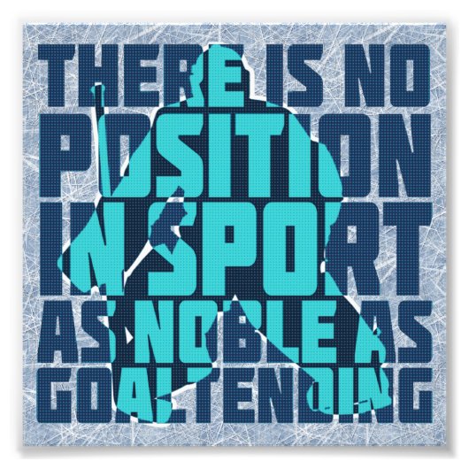 ホッケーゴアリーノーブル引用文 フォトプリント            (正面)