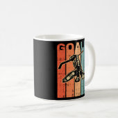 ホッケーゴアリープレイヤーレトロヴィンテージスポーツラバーギ コーヒーマグカップ (正面右)