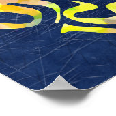 ホッケーゴアリーマイゴールタイポグラフィ ポスター (角)