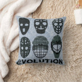 ホッケーゴアリーマスクの進化 クッション (ブランケット)