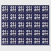 ホッケーゴアリーマスクの進化 ラッピングペーパー (フラット)