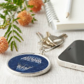 ホッケーゴアリーマスクタイポグラフィキーチェーン キーホルダー (側面)