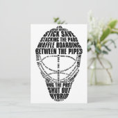 ホッケーゴアリーマスクパーティの招待状 招待状 (スタンド正面)