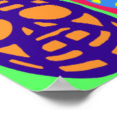 ホッケーゴアリーマスクポップ・アートのアートポスター ポスター (角)