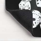 ホッケーゴアリーマスクヴィンテージ伝統進化 マウスパッド (コーナー)