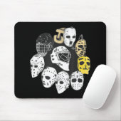 ホッケーゴアリーマスクヴィンテージ伝統進化 マウスパッド (マウス)