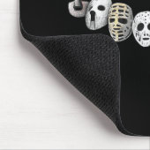 ホッケーゴアリーマスク進化レトロヴィンテージold sch マウスパッド (コーナー)