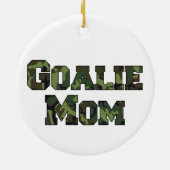 ホッケーゴアリーママ迷彩柄レタリング セラミックオーナメント (裏面)