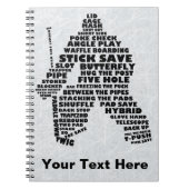 ホッケーゴアリーワードアート ノートブック (正面)