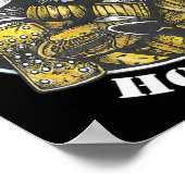 ホッケーゴアリー伝統ヴィンテージオールドスクール ポスター (角)