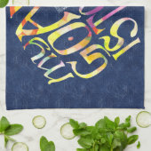 ホッケーゴアリー引用文ワードアート キッチンタオル (折り畳み)