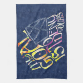 ホッケーゴアリー引用文ワードアート キッチンタオル (縦)