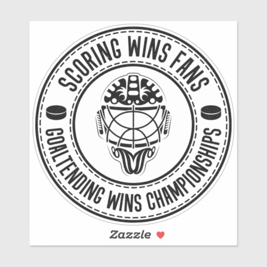 ホッケーゴアリー感動的引用文 シール (シート)