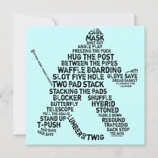 ホッケーゴアリー招待状 招待状 (正面)