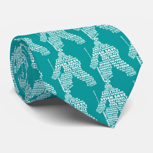 ホッケーゴアリー文字アートタイ ネクタイ (ロール)