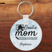 ホッケーゴアリー母キーチェーンは青い氷を怖がらない キーホルダー (正面)