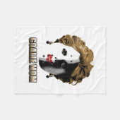 ホッケーゴアリー・ママ フリースブランケット (正面(横))