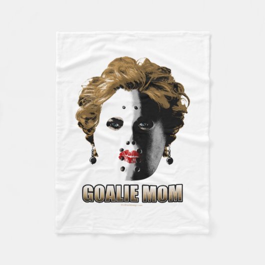 ホッケーゴアリー・ママ フリースブランケット (正面)