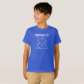 ホッケーゴーリーを持って来る Tシャツ (正面フル)