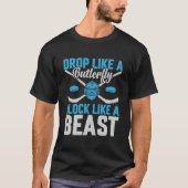 ホッケーゴールブロックLike a Beast Tシャツ (正面)