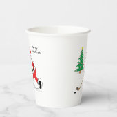 ホッケーサンタクリスマス 紙コップ (左)