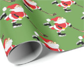 ホッケーサンタスケートで滑る ラッピングペーパー (ロールコーナー)