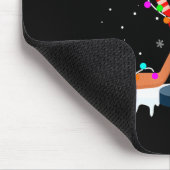 ホッケーサンタハットクリスマスライトスポーツボーイズX マウスパッド (コーナー)