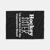 ホッケーシスターガールズ兄弟姉妹娘ソンゲーム フリースブランケット (正面(横))