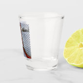 ホッケーシーズンアイスコールドユーモアおもしろいパック ショットグラス (右)