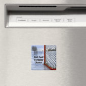 ホッケーシーズンアイスコールドユーモアおもしろいパック マグネット (インサイチュ (食洗機))