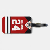 ホッケージャージー名前をカスタムする/ナンバーバッグラベル ラゲッジタグ (裏面横)