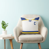 ホッケージャージー名&ナンバーテンプレート枕 クッション (椅子)