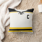 ホッケージャージー名&ナンバーテンプレート枕 クッション (ブランケット)