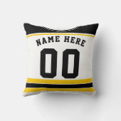 ホッケージャージー名&ナンバーテンプレート枕 クッション (裏面)