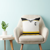 ホッケージャージー名&ナンバーテンプレート枕 クッション (椅子)