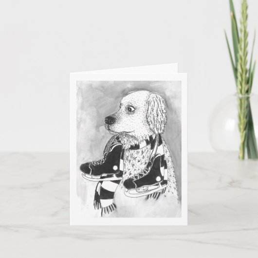 ホッケースクールの犬 カード (正面)