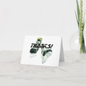 ホッケースケート感謝してい! サンキューカード (正面)
